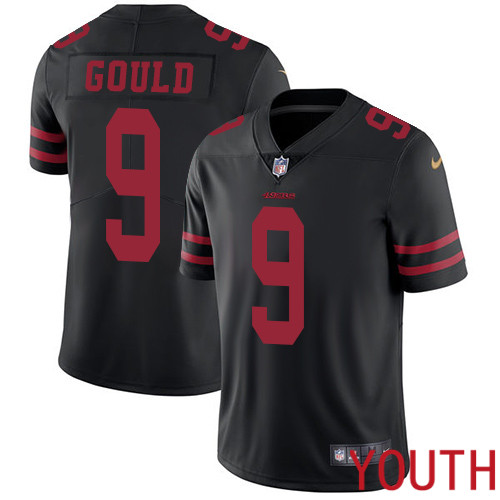 San Francisco 49ers Limited Black Youth Robbie Gould Alternate NFL Jersey #9 Vapor Untouchable->women nfl jersey->Women Jersey